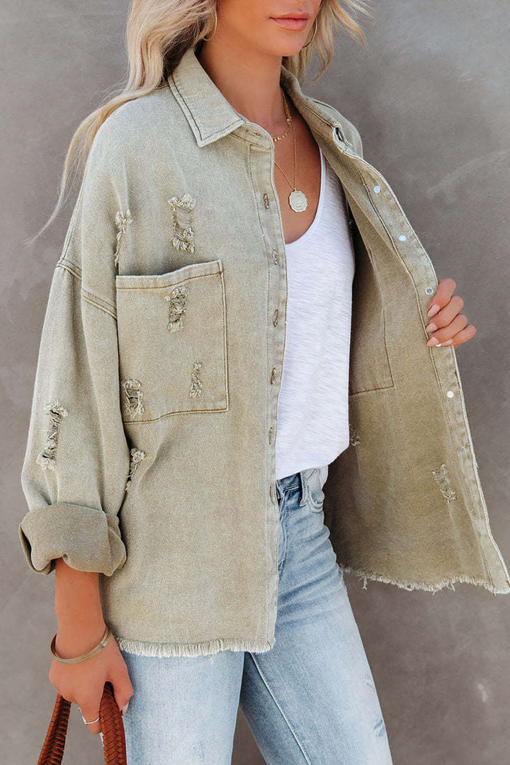 Denim jacket with character – Leona-S-The Livary