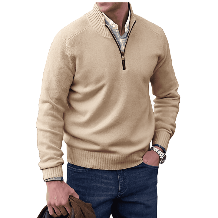 Cashmere Jumper with Zip - Mason