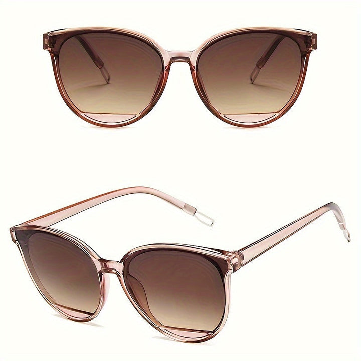 Fashionable women's sunglasses with UV protection – Livia-Tea glass frames-The Livary