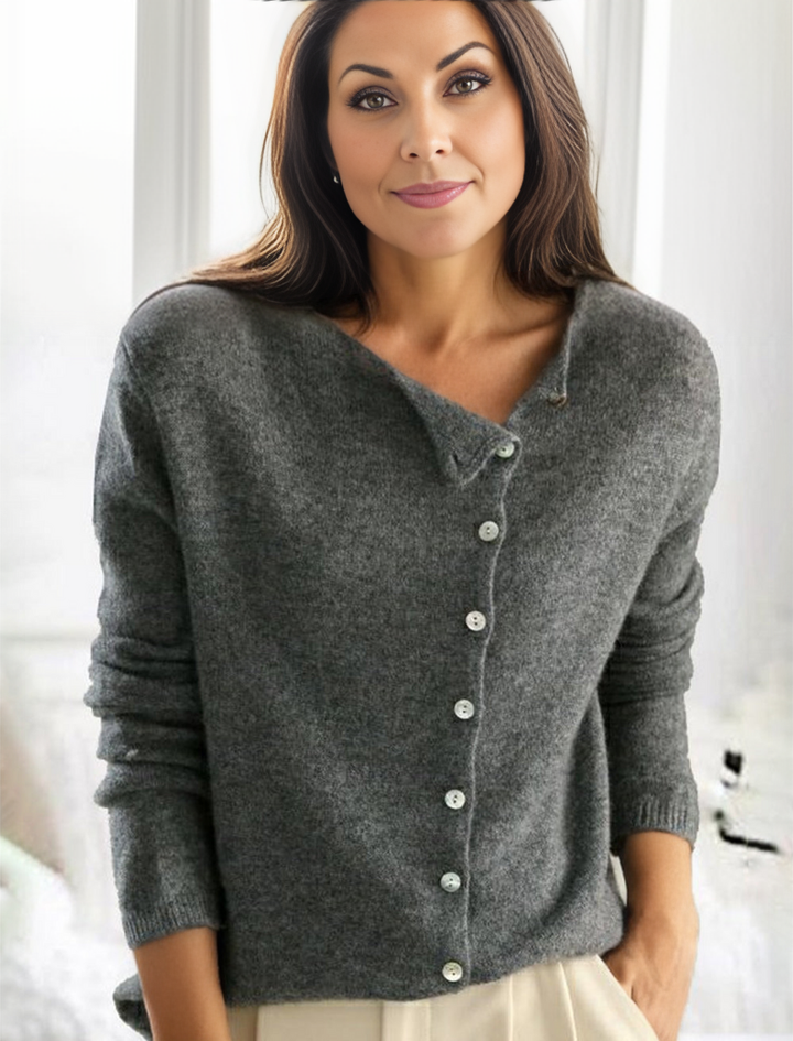 Simple Solid Long Sleeve Sweater - PurStyle-S (36/38)-The Livary