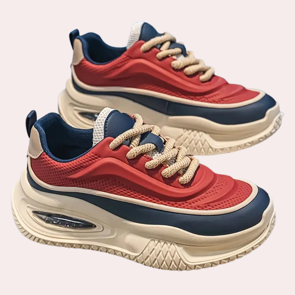 Comfortable Men's Sneakers - Noah-Red-6-The Livary