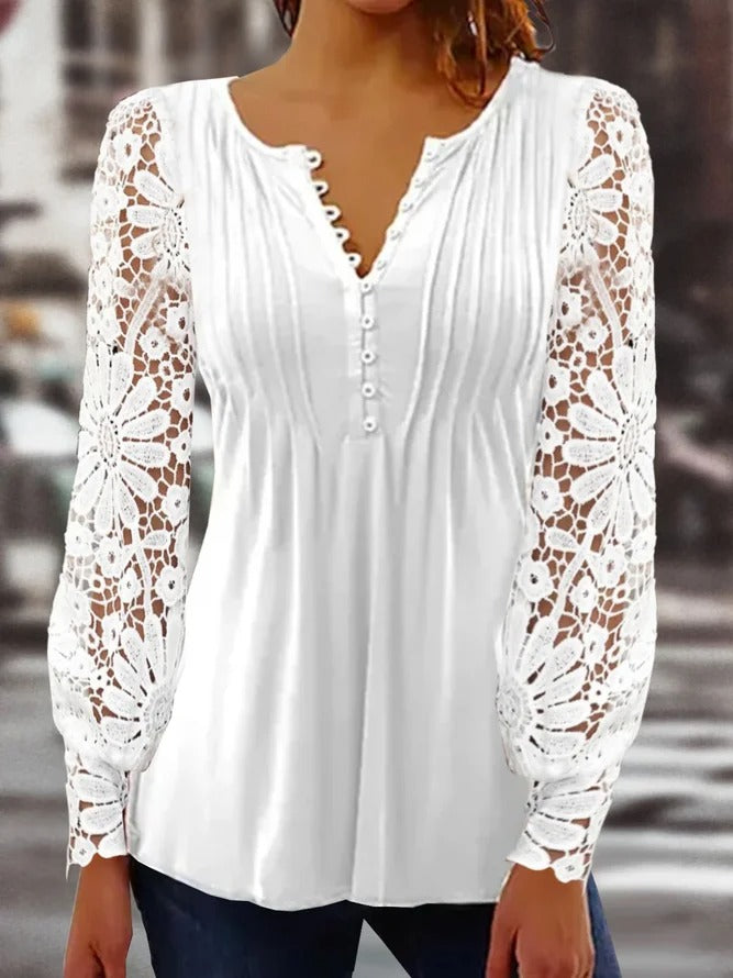 Trendy Ladies Long Sleeve in Solid Colour - AutumnGrace-S-The Livary