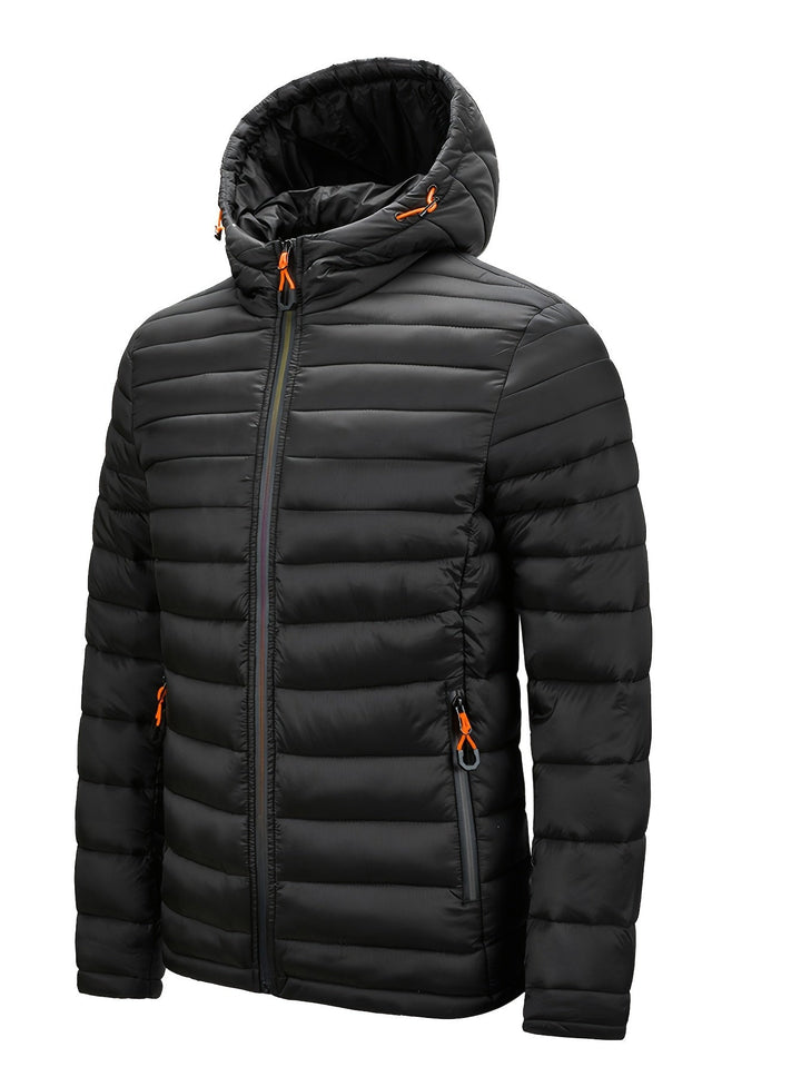 Ladies Winter Puffer Jacket with Hood - Arwen-Black-S-The Livary