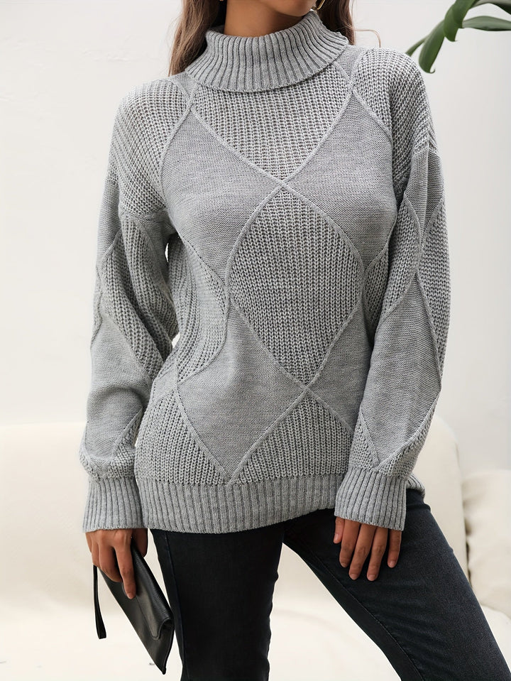 Trendy Plain Turtleneck - Selena-Yellow-S-The Livary
