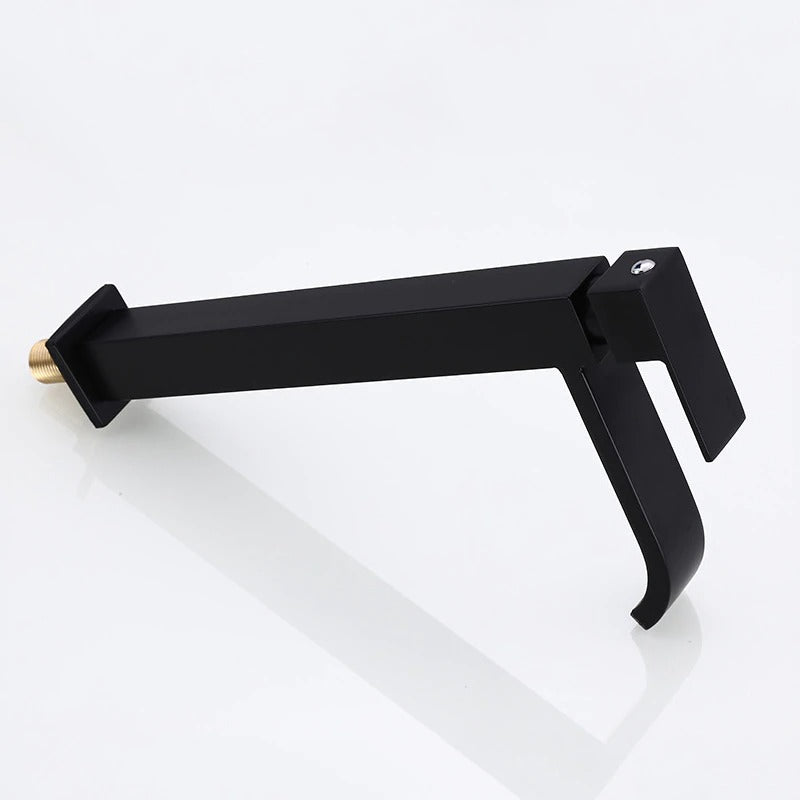 Matte Black Cold Water Basin Tap – Noira-Round-The Livary
