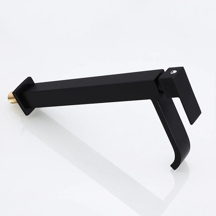 Matte Black Cold Water Basin Tap – Noira-Round-The Livary