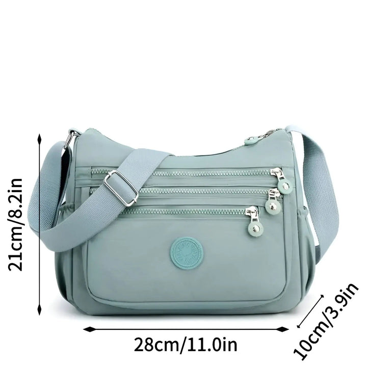 Waterproof and Spacious Women's Shoulder Bag - Maya-Black-The Livary