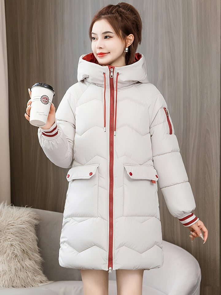 Stylish Ladies Winter Coat - Sophie-Beige-S-The Livary