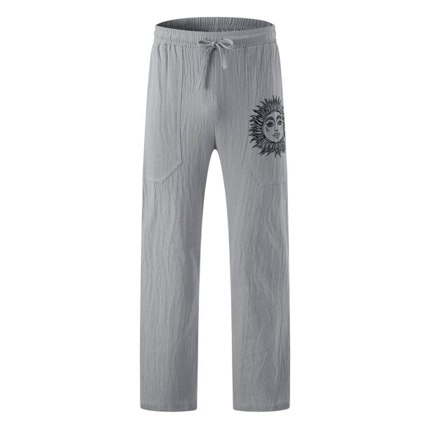 Light & comfortable men's summer trousers made of linen – Nilo-Green-S-The Livary