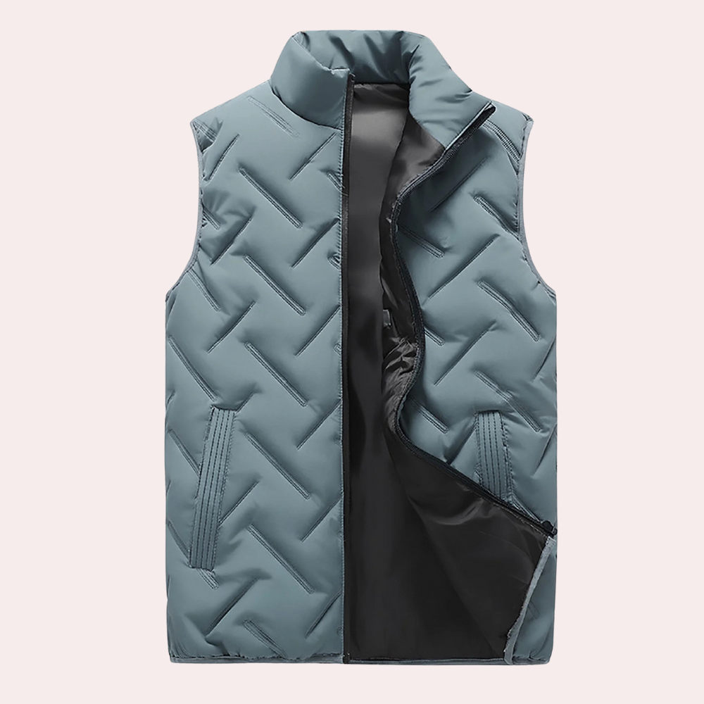Comfortable Men's Bodywarmer - Daan-Blue-S-The Livary