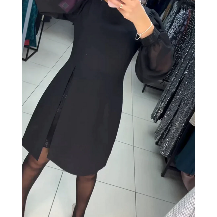 Classic Dress with Long Sleeves - Isabelle-S-The Livary