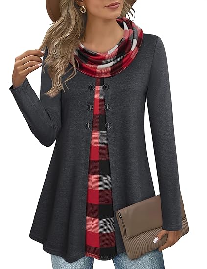 Stylish Colour Block Pullover Sweatshirt for Ladies - Bella-Red/Grey-S-The Livary