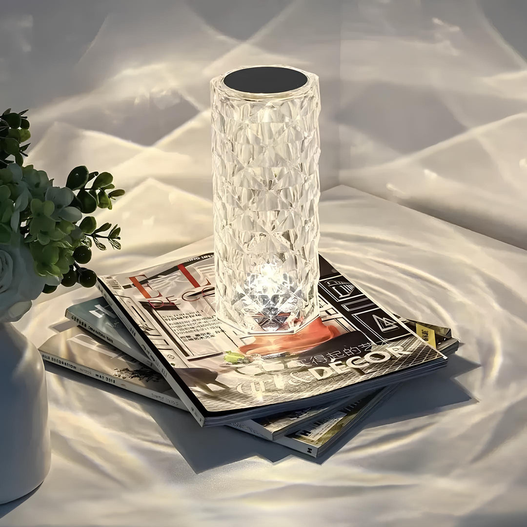 Crystal Table Lamp with Touch Control - Aurora-The Livary