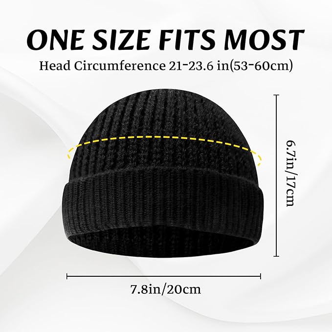 Knitted Winter Beanie - Robin-Black-The Livary