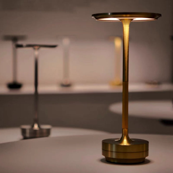 Japanese Style LED Touch Table Lamp - ZenLight-Gold-Style A-The Livary