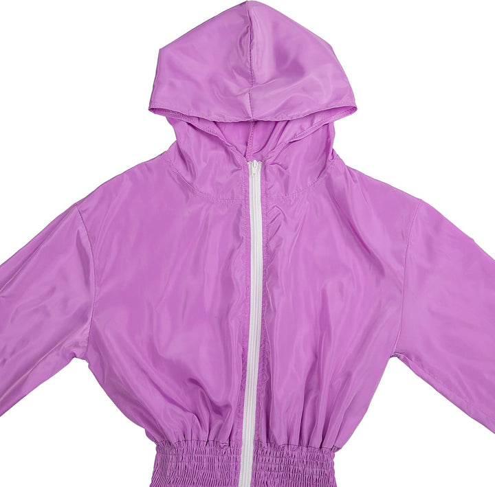 Retro Women's Windbreaker Jumpsuit - Elodie-Pink-S-The Livary