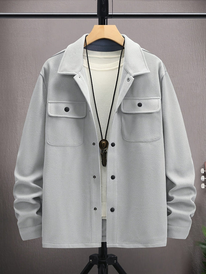 Casual Men's Jacket with Flap Pockets - Ruben-XS-The Livary