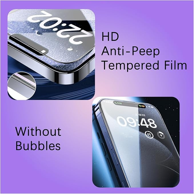3-in-1 iPhone Screen Protector - iShield Privacy-iPhone 16-The Livary