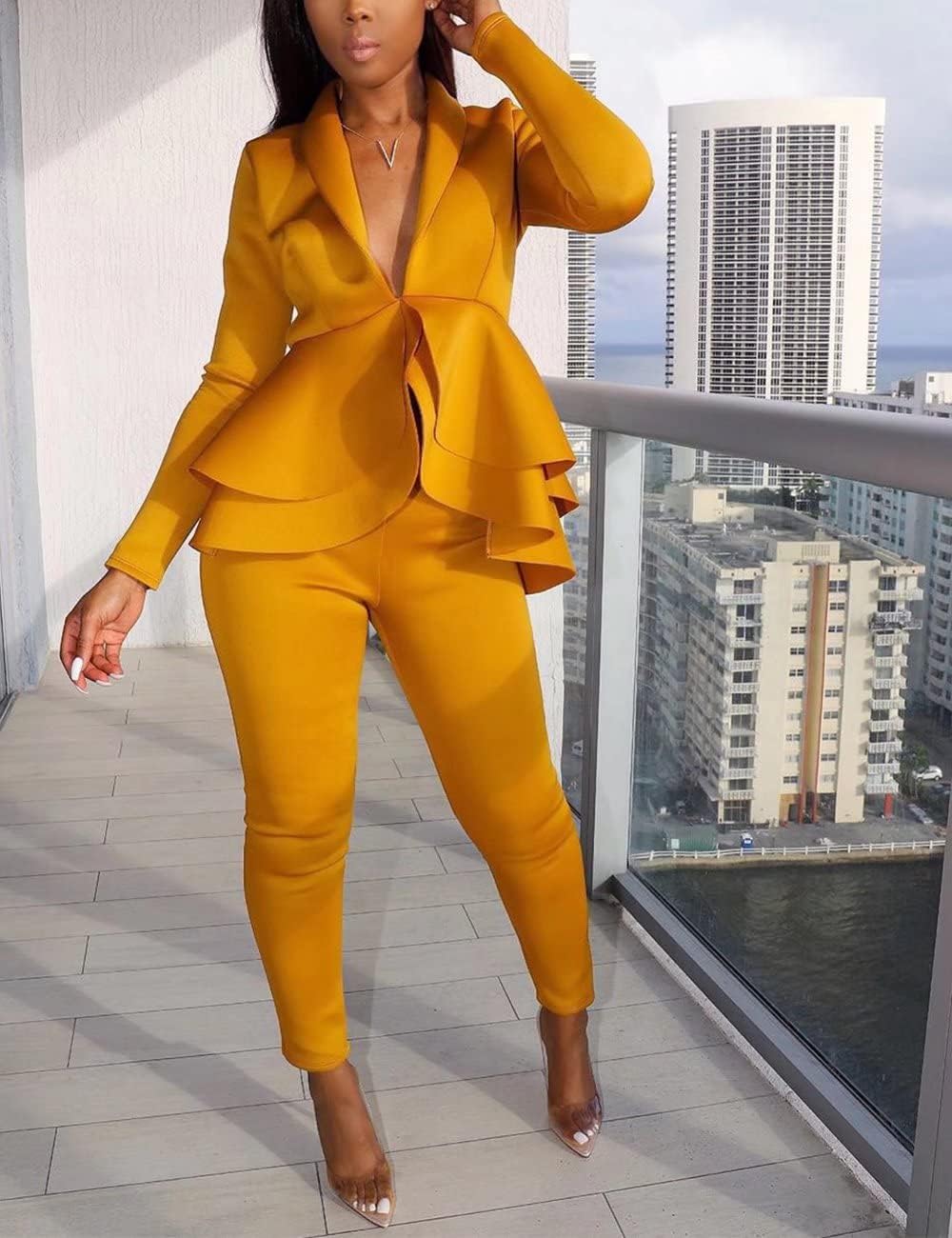 Blazer and Trousers Set - Faylinn-Blue-S-The Livary