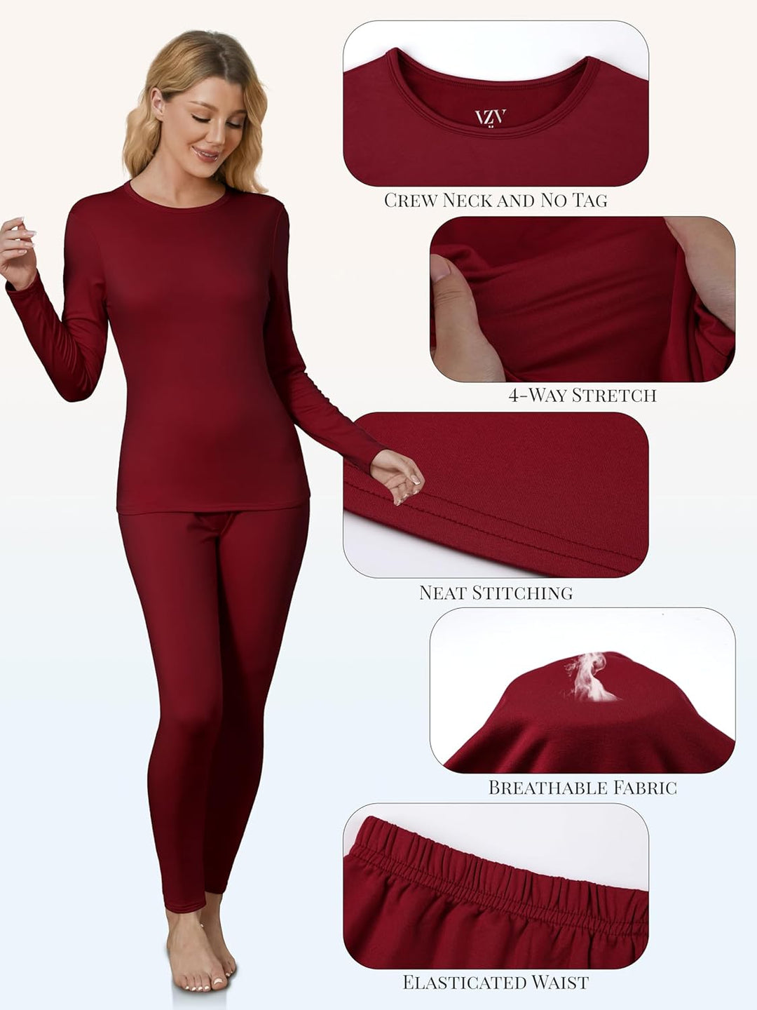 Thermal Underwear for Women - Sophie-Black-XS-The Livary