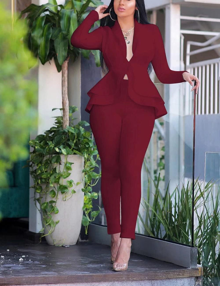 Blazer and Trousers Set - Faylinn-Blue-S-The Livary
