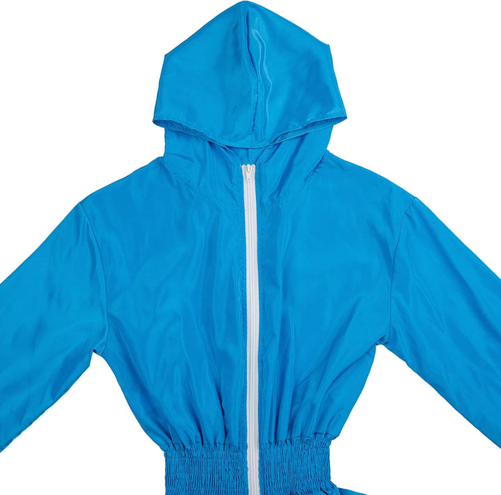 Retro Women's Windbreaker Jumpsuit - Elodie-Pink-S-The Livary