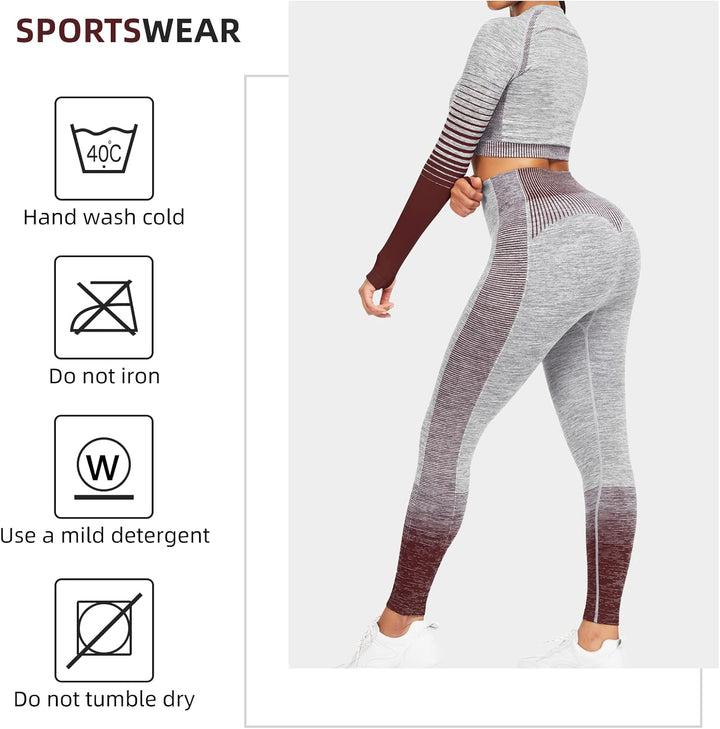 Comfortable Yoga Set - SparkFit-Long Sleeve Black-S-The Livary