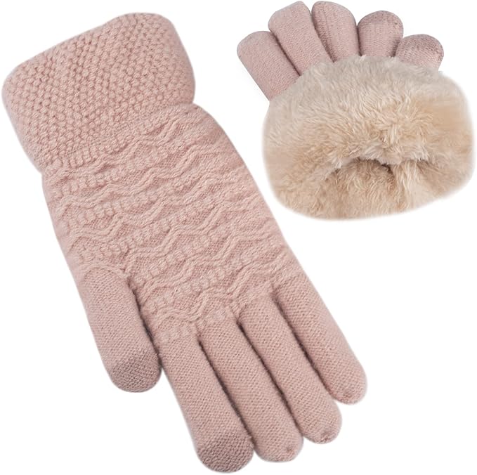 Warm Touchscreen Gloves – PolarTouch-Pink-The Livary