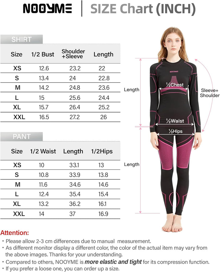 Thermal Underwear for Women - Laura-Black/Blue-XS-The Livary