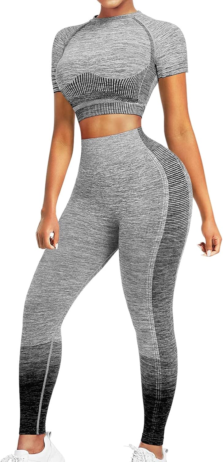 Comfortable Yoga Set - SparkFit-Short Sleeve Black-S-The Livary