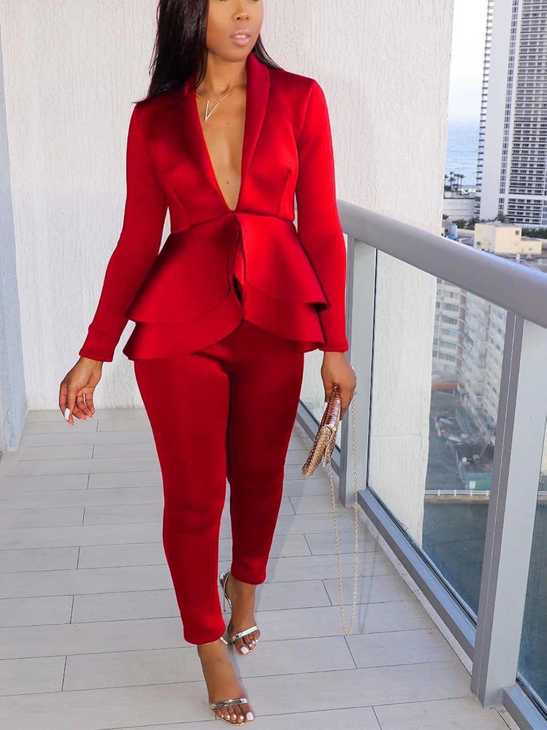 Blazer and Trousers Set - Faylinn-Blue-S-The Livary