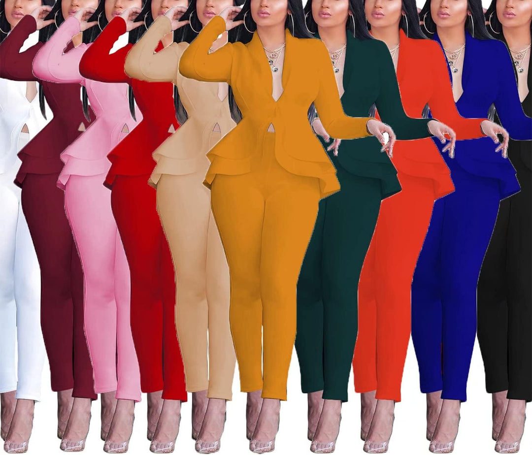 Blazer and Trousers Set - Faylinn-Blue-S-The Livary