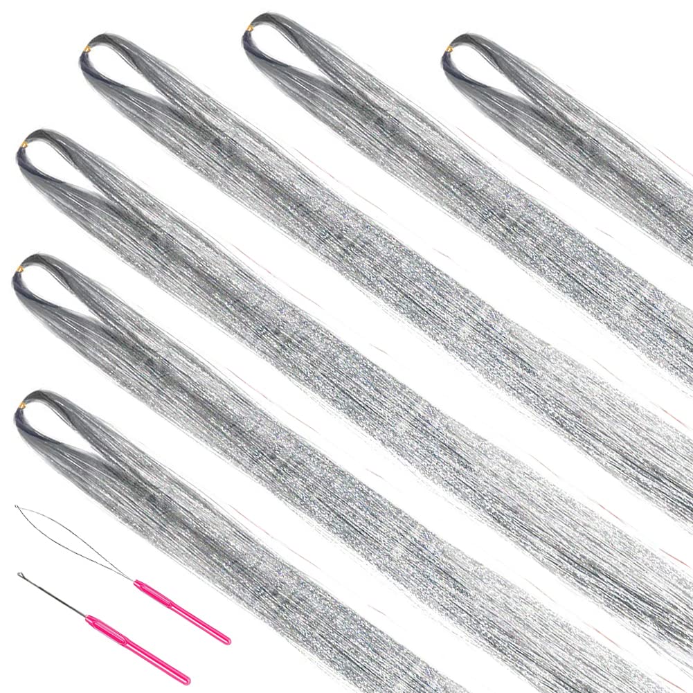 Sparkling Hair Tinsel Kit – Strands of Glitter!-Gold-The Livary
