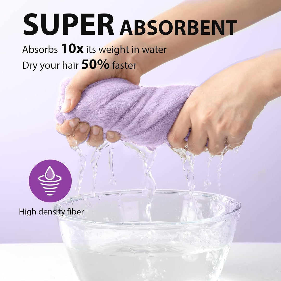 Microfiber Hair Towel Wrap – 3 Pack-Set 1-The Livary