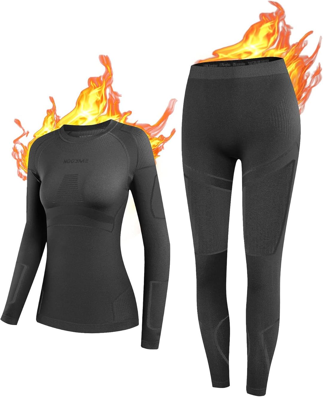 Thermal Underwear for Women - Laura-Black/Blue-XS-The Livary