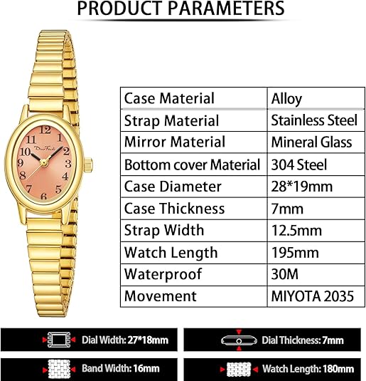 Small Ladies' Watch – Romy-Gold-The Livary