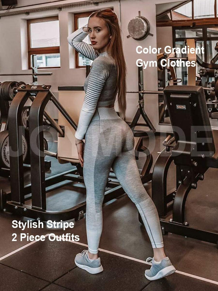 Comfortable Yoga Set - SparkFit-Long Sleeve Black-S-The Livary