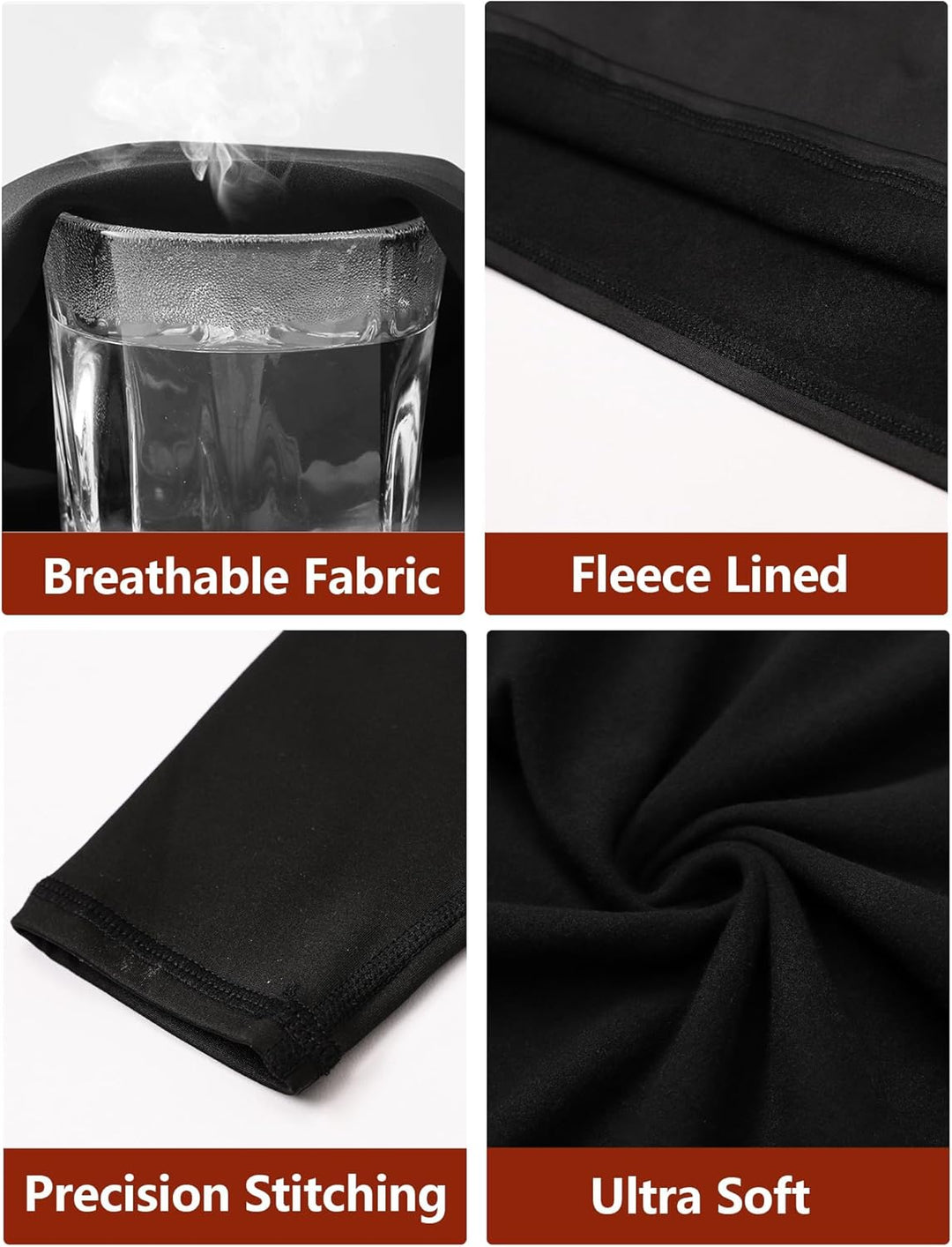 Thermal Shirts for Women - Luna (4-pack)-2 Black 1 Grey 1 White-XS-The Livary