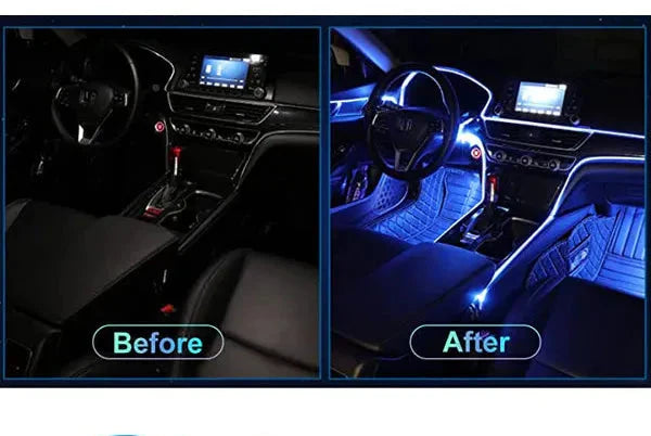 RGB Interior Lighting for Car - GlowLine-Light blue-The Livary