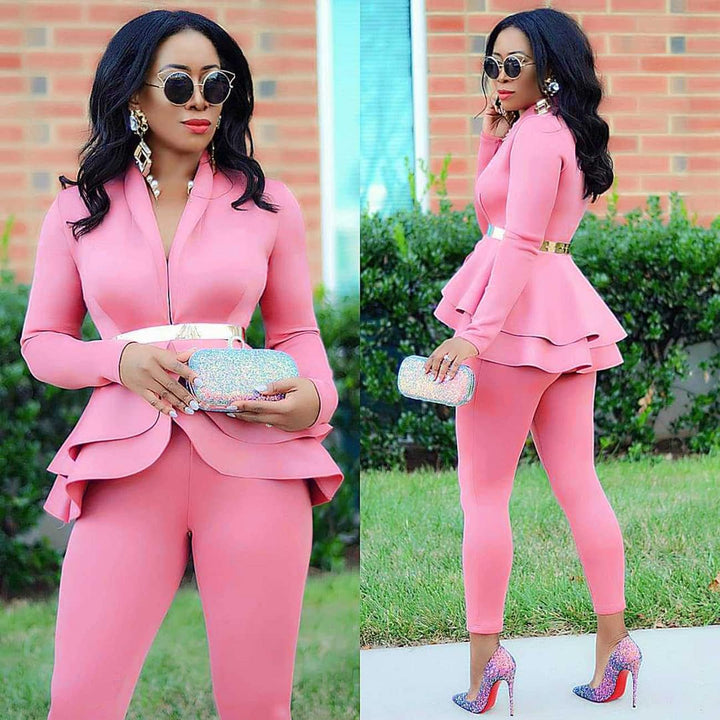 Blazer and Trousers Set - Faylinn-Blue-S-The Livary