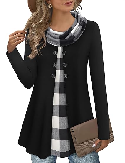Stylish Colour Block Pullover Sweatshirt for Ladies - Bella-Black/White-S-The Livary
