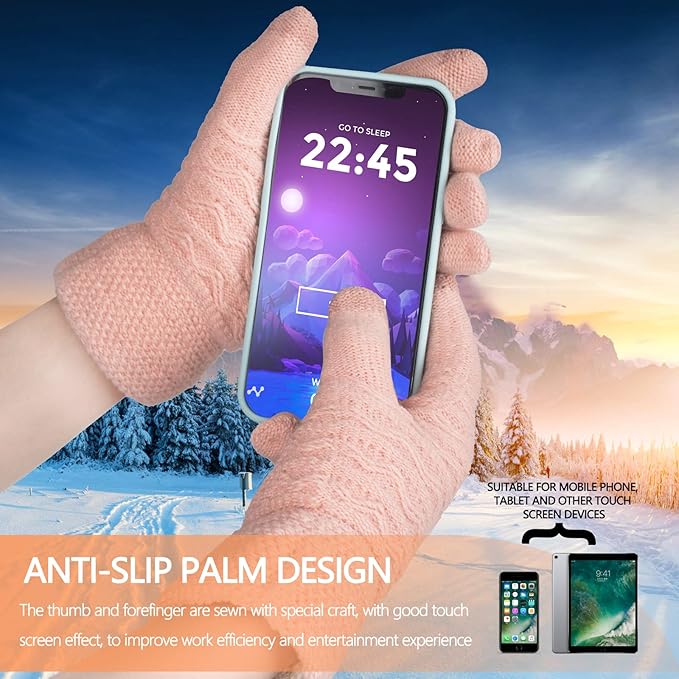 Warm Touchscreen Gloves – PolarTouch-Black-The Livary