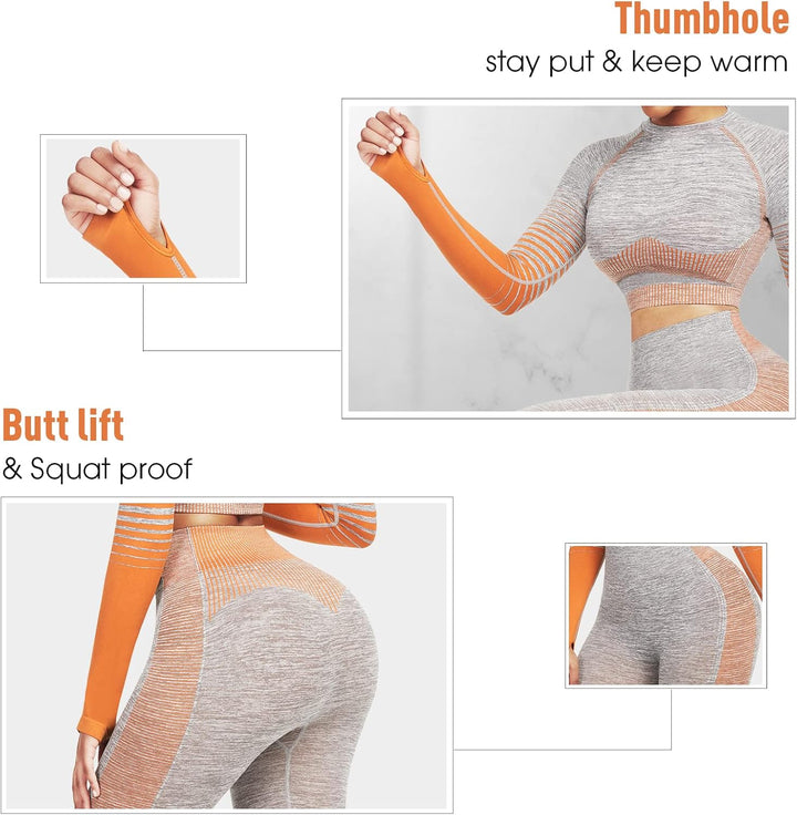 Comfortable Yoga Set - SparkFit-Long Sleeve Black-S-The Livary