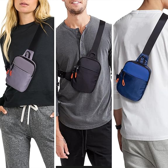 Chest Mini Sling Bag - CrossLite-Black-S-The Livary