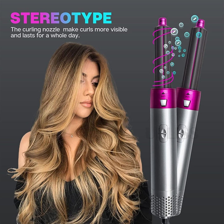 5-in-1 Warm Air Hair Dryer Brush – Aurevia-The Livary