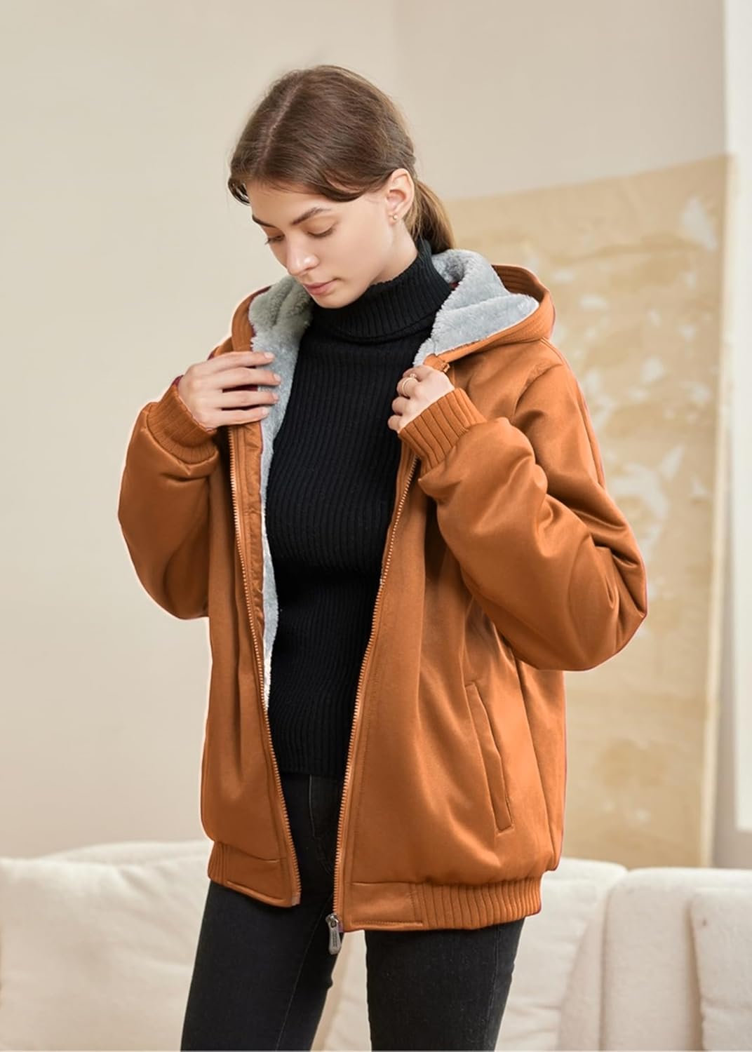 Comfortable Ladies Winter Fleece Vest - Gemma-Black-S-The Livary