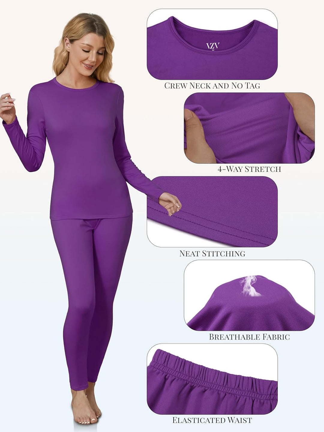 Thermal Underwear for Women - Sophie-Black-XS-The Livary
