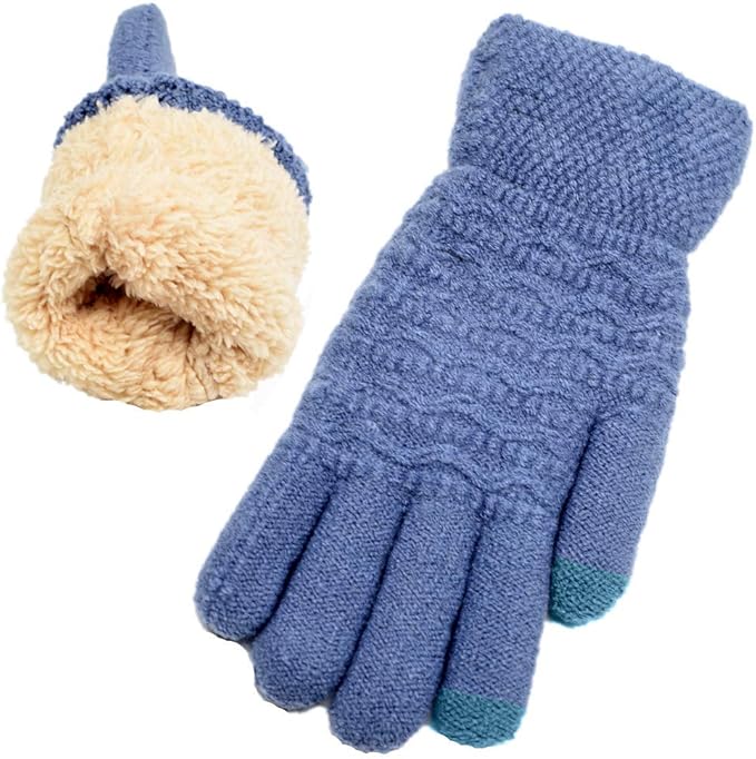 Warm Touchscreen Gloves – PolarTouch-Blue-The Livary