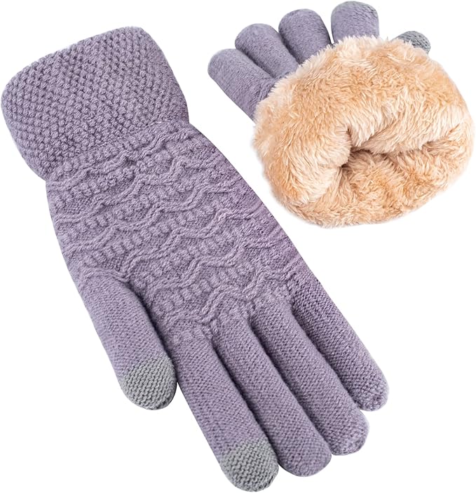 Warm Touchscreen Gloves – PolarTouch-Purple-The Livary