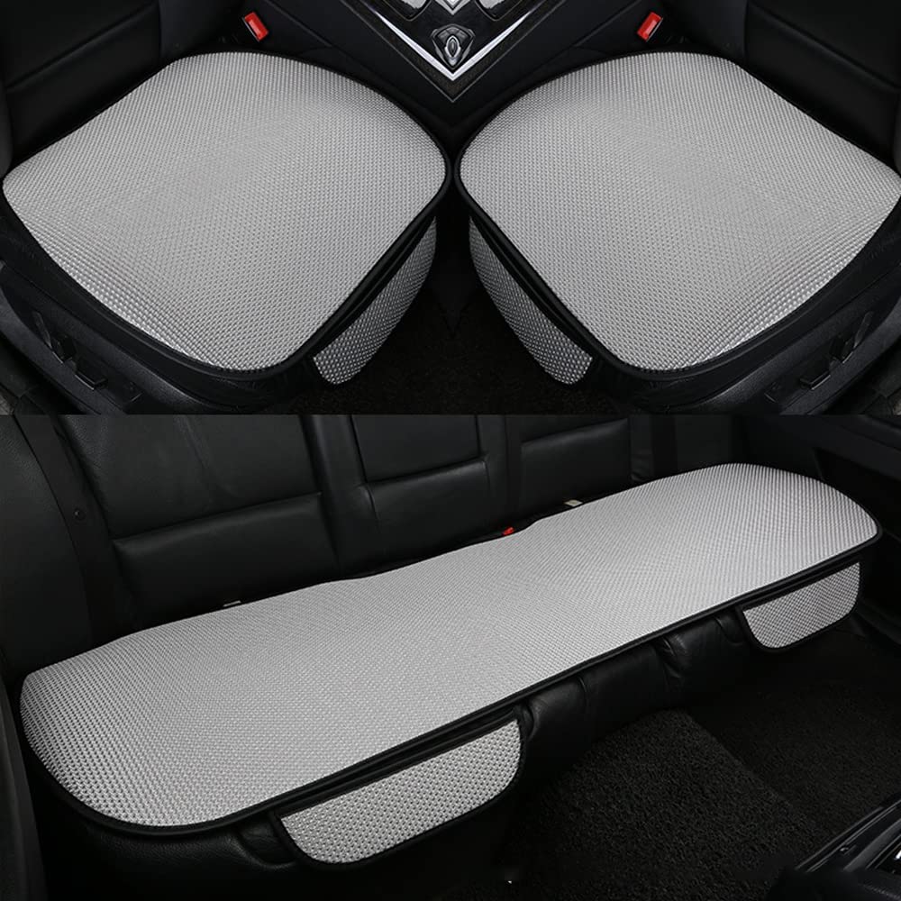 3-Piece Anti-Slip Car Seat Covers with Massage Effect – CoolRide-Gray-The Livary
